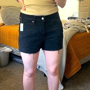 Old Navy High Rise O.G. Straight Shorts || Black size 6